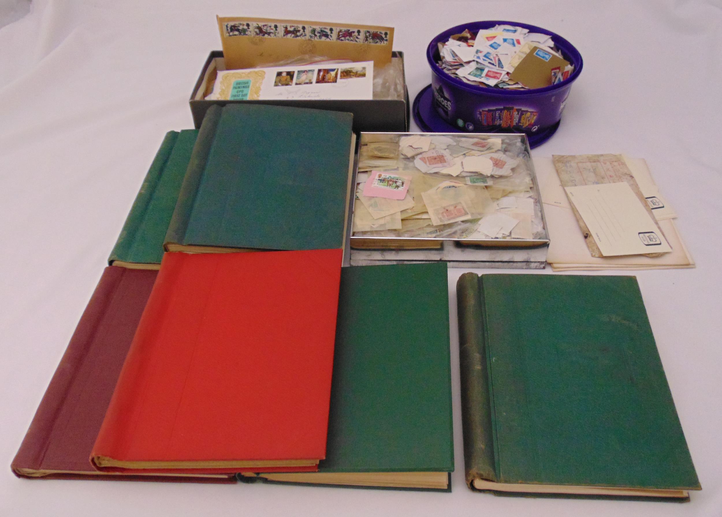 A quantity of GB and foreign stamps to include a Penny Black, Victorian Blue and Red, albums and - Image 2 of 2