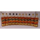 Johnnie Walker Black Label whisky eight 75cl bottles and three 70cl bottles, all in original