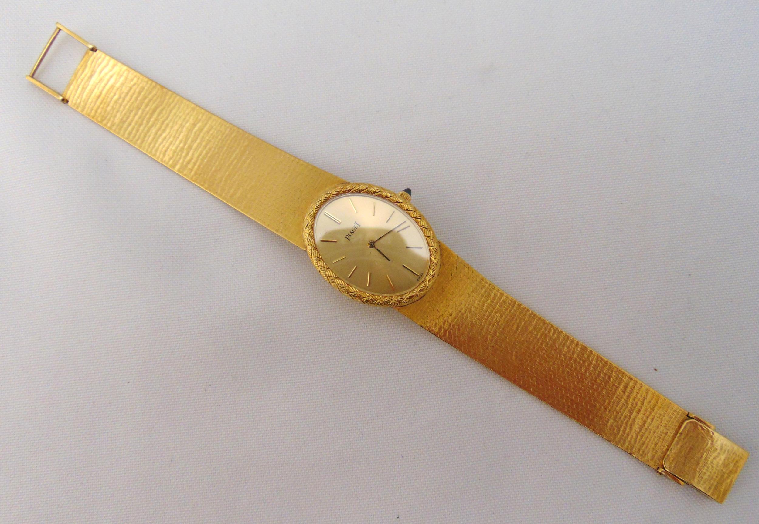Piaget 18ct yellow gold ladies bracelet wristwatch, approx total weight 69.6g - Image 2 of 2
