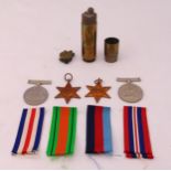 WWII military medals to include 1939-45 Star, France and Germany Star, Defence Medal and War Medal