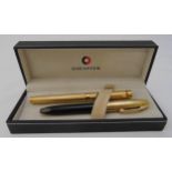 Two Sheaffer fountain pens with 14ct gold nibs