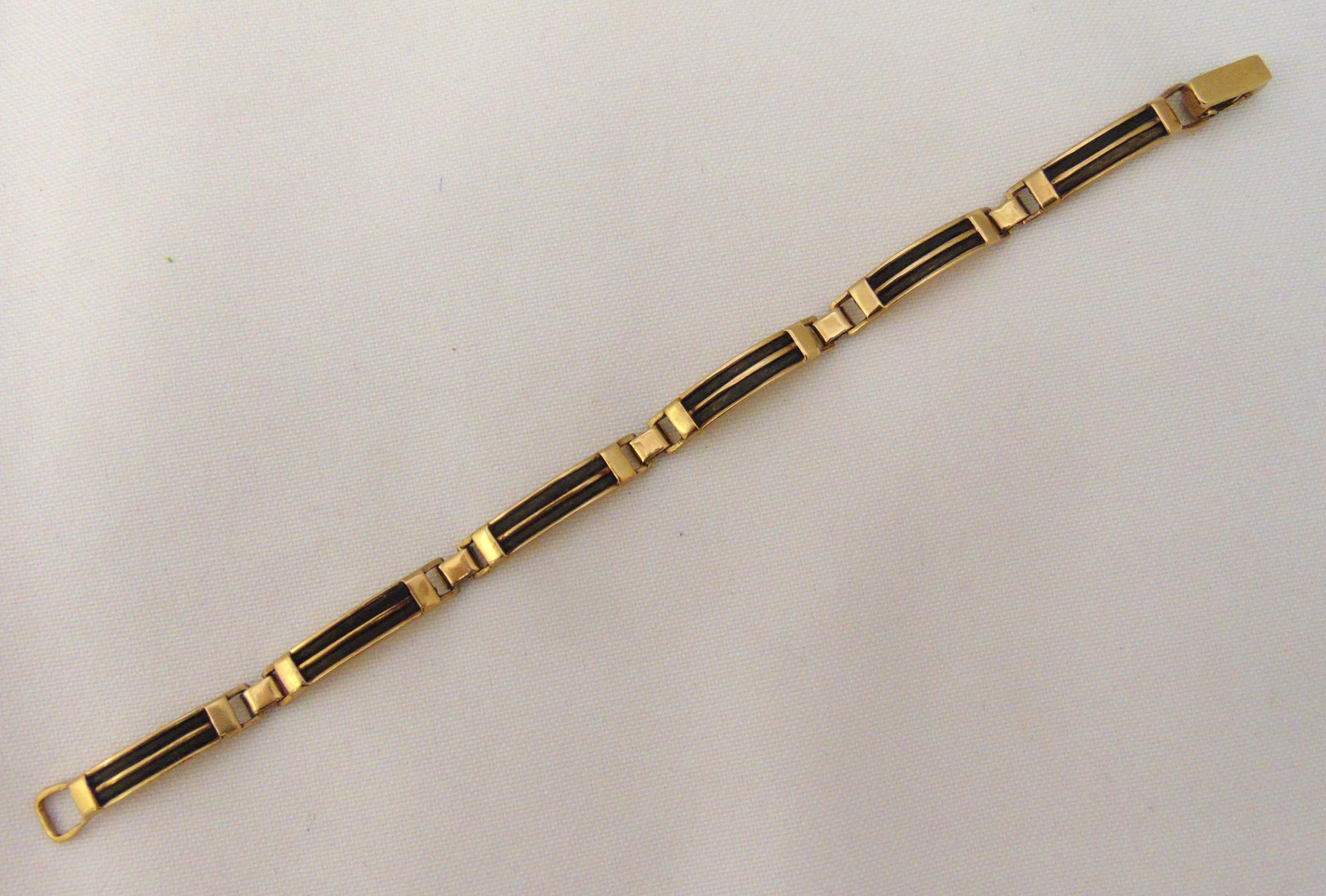 9ct yellow gold bracelet, approx total weight 12.6g