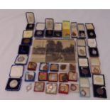 A quantity of silver, bronze and enamelled Athletic sporting medals from 1935-1948 (30)