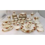 Royal Albert Old Country Roses dinner and tea service to include plates, bowls, platters, cups,