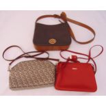 Three ladies fashion handbags to include DKNY and Michael Kors (3)