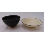 Two Chinese archaic bowls, 14.5cm and 12.5cm (w)