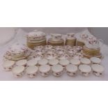 Minton Ancestral dinner and tea service for twelve place settings to include plates, soup bowls,