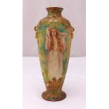 Royal Bonn ovoid vase decorated to the sides with a lady with flowing tresses, marks to the base,
