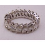 White gold and diamond eternity ring, approx total weight 7.1g