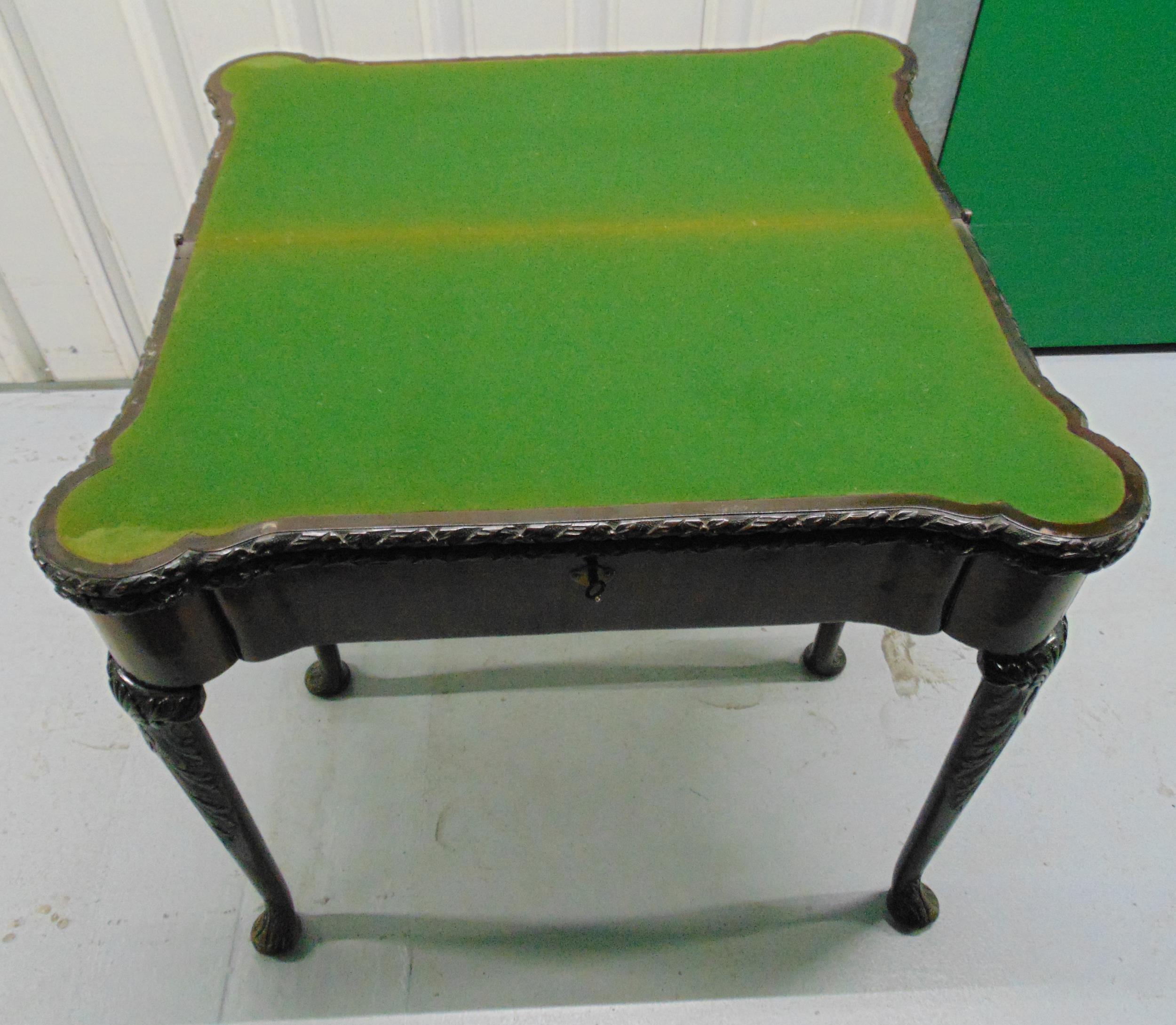 A Victorian rectangular mahogany games table the hinged cover revealing four different playing - Image 5 of 7