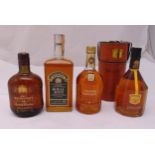 Four bottles of Scotch whisky to include James Buchanan 18 year old, Justerini & Brooks Royal Ages