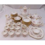 Paragon Victoriana Rose dinner and tea service for twelve place settings to include plates, bowls,