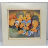 Beryl Cook limited edition polychromatic print 353/650 titled A Full House to include COA, signed