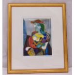 Picasso limited edition framed and glazed polychromatic Giclee print titled Portrait of Marie-