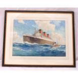 John Millington (1891-1948) three framed and glazed maritime watercolours, depicting the tanker