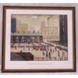 L.S. Lowry framed and glazed polychromatic limited edition 13/1000 lithographic print titled The