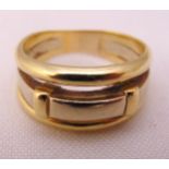 Gold dress ring tested 9ct, approx total weight 8.1g