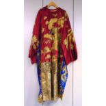 A Dragons Qing dynasty Imperial style robe with embroidered decoration