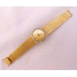 Paiget 18ct yellow gold ladies wristwatch with diamond bezel, approx total weight 59.9g