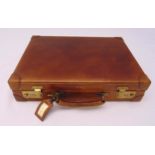 Aspreys rectangular leather briefcase, circa 1960, 43.5 x 32 x 10cm