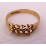 9ct yellow gold ring, approx total weight 1.6g
