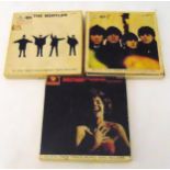 Three twin track reel to reel tape records to include The Beatles For Sale & Help and Shirley Bassey