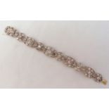 White gold and diamond bracelet, tested 18ct, approx total weight 29.9g