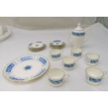 Coalport Revelry teaset to include a teapot, cups, saucers and a cake plate (20)