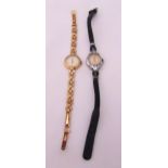 9ct gold Rotary ladies wristwatch and an Incarna ladies wristwatch (2)