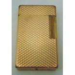 S.T. Dupont gold plated cigarette lighter