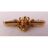 A Victorian 15ct gold knot brooch, approx total weight 3.6g