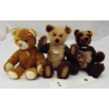 Three Steiff bears to include Classic Teddy Bear 001000 yellow tag, Moritz Teddy Bear 027536