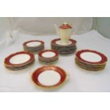 Coalport Hazelton dinner service to include plates, bowls and a coffee pot (48)