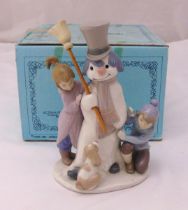 Lladró figurine Muneco de Nieve (Snowman) 5713, marks to the base, to include original packaging,