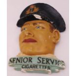 Senior Service ceramic advertising display in the form of a naval officer, A/F, 35cm (h)