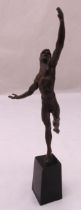 Tom Merrifield bronze sculpture of a male ballet dancer on raised plinth, limited edition 15 of 150,