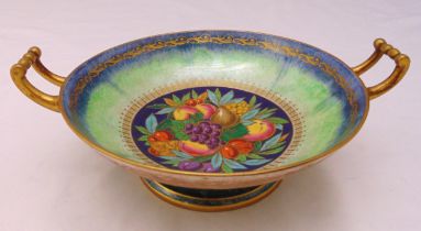 Minton two handled fruit bowl, marks to the base, 28.5cm (dia)