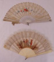 Two decorative early 20th century fans