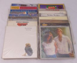 A quantity of vinyl LPs to include Rod Stewart, Ten CC, Chicago, Steve Miller Band, Tubular Bells,