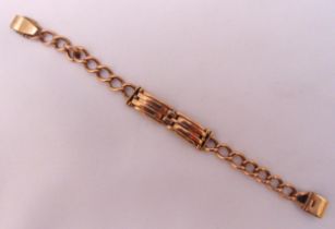 9ct gold watch bracelet, approx total weight 18.6g