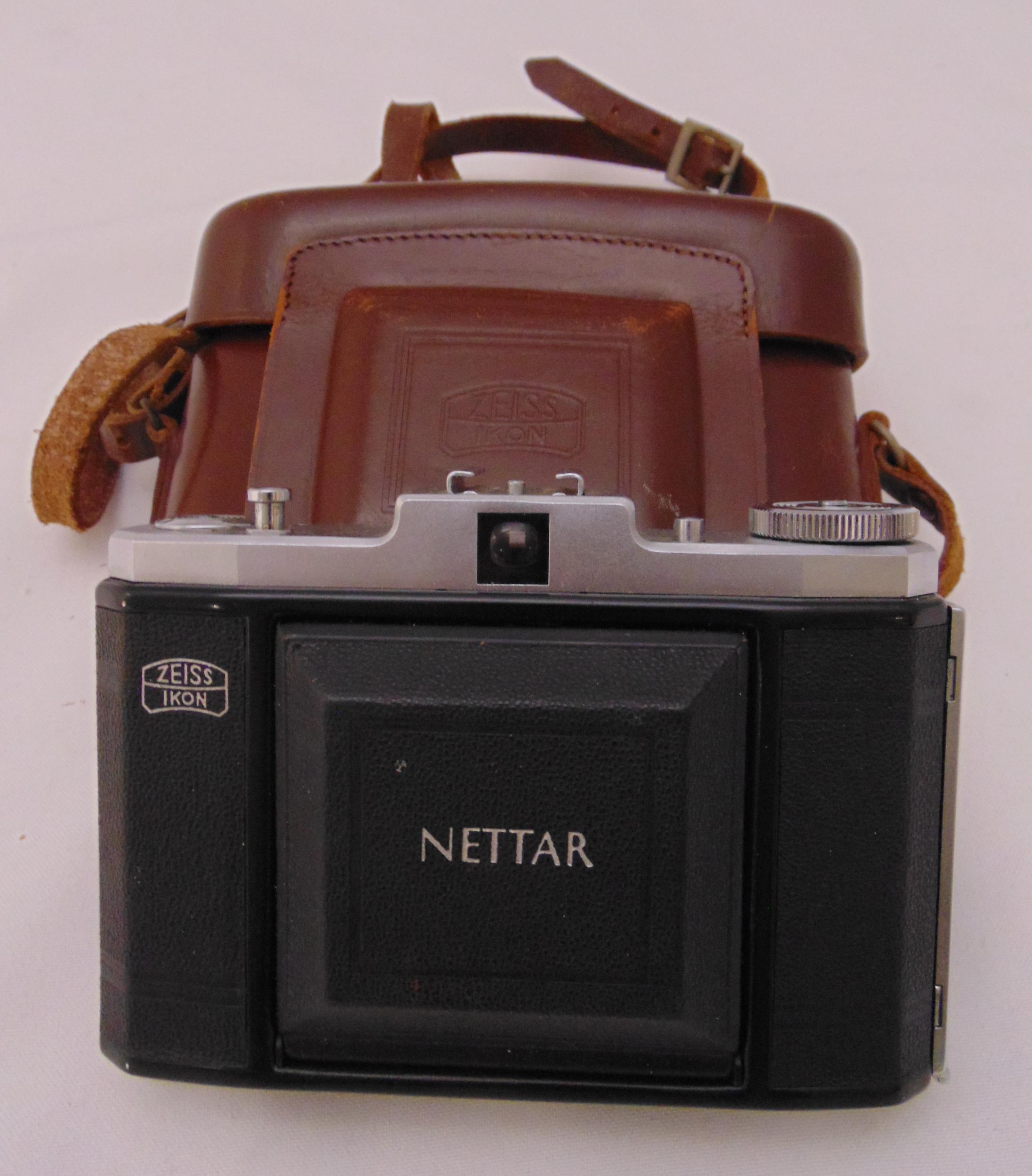 A Zeiss Nettar camera with original carrying case