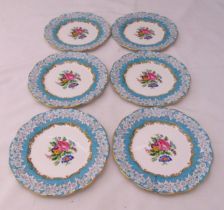 Royal Albert Enchantment a set of six fruit plates