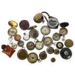 A quantity of Vintage compasses