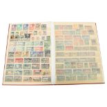 A stock book of Vintage stamps from around the world