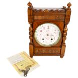 WINTERHALDER & HOFMEYER - a Victorian Aesthetic 8-day mantel clock, with German movement and