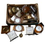 A box of Vintage clocks