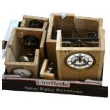 Various clocks and parts