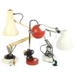 2 Vintage anglepoise lamps, and a bullseye desk lamp (3)