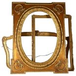 3 gilt picture frames