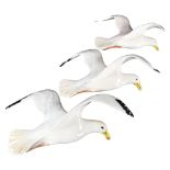 A set of 3 Beswick wall-hanging Gulls, with makers stamp, model nr 658-1-2-3, longest 36cm